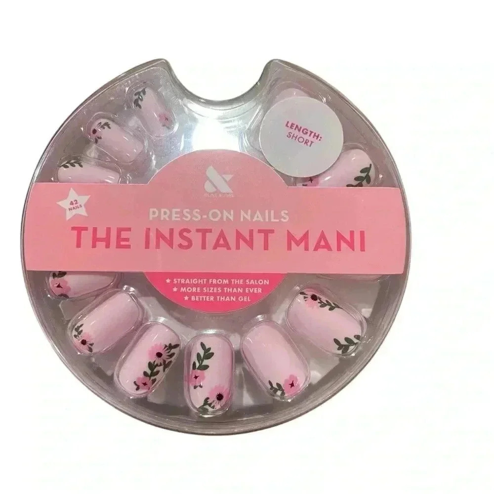 Olive and June Instant Mani Short Pink Nail Kit